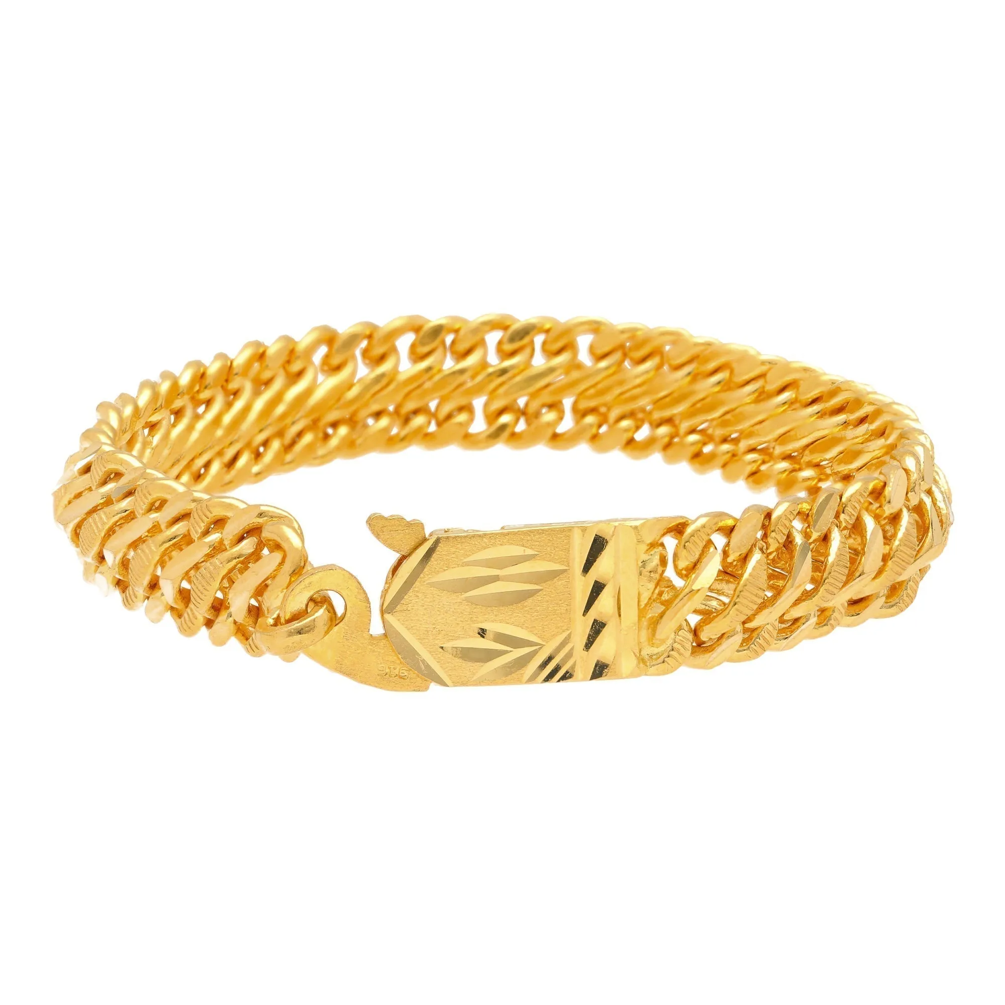 22K Yellow Gold Link Bracelet (14.8 gm)