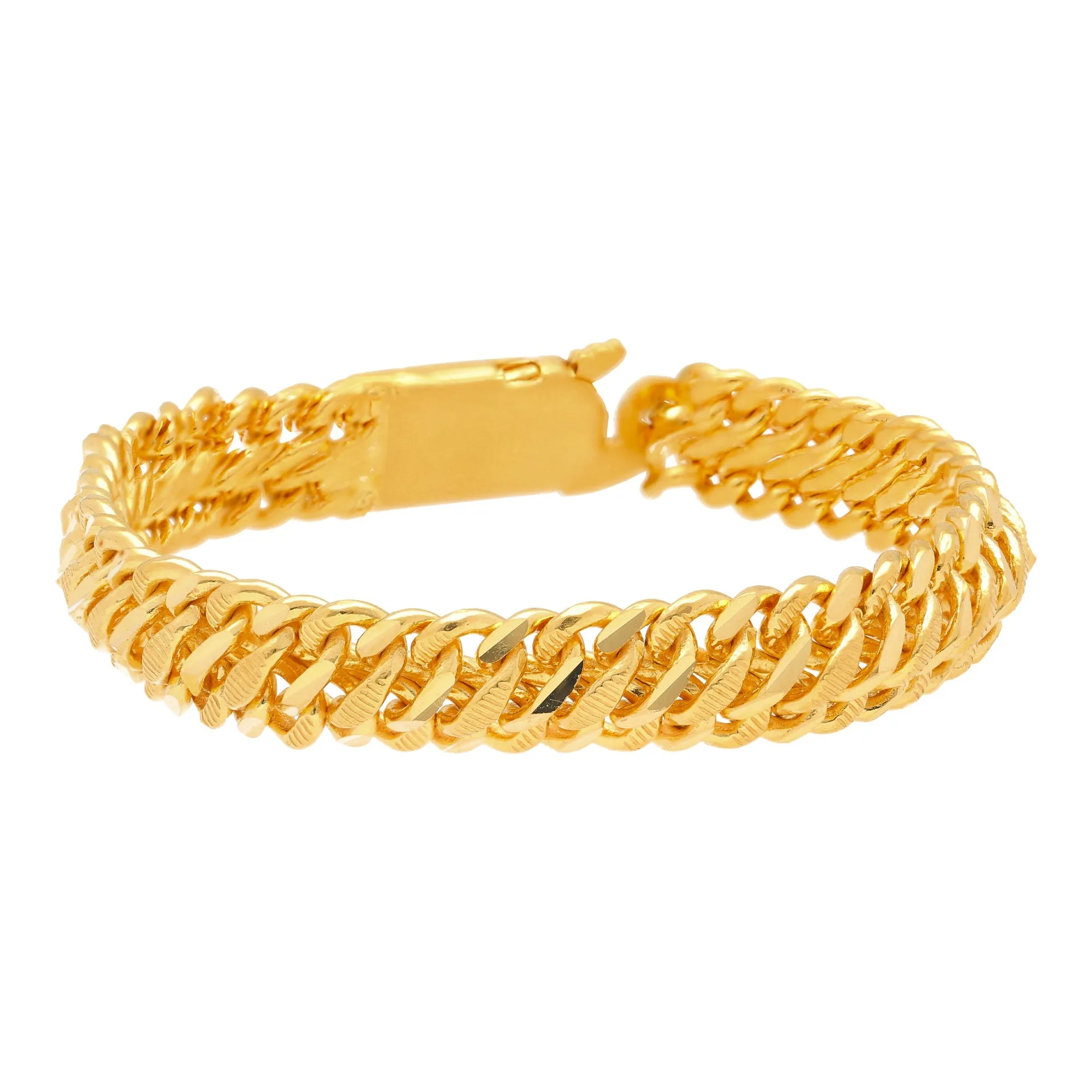 22K Yellow Gold Link Bracelet (44.7gm)