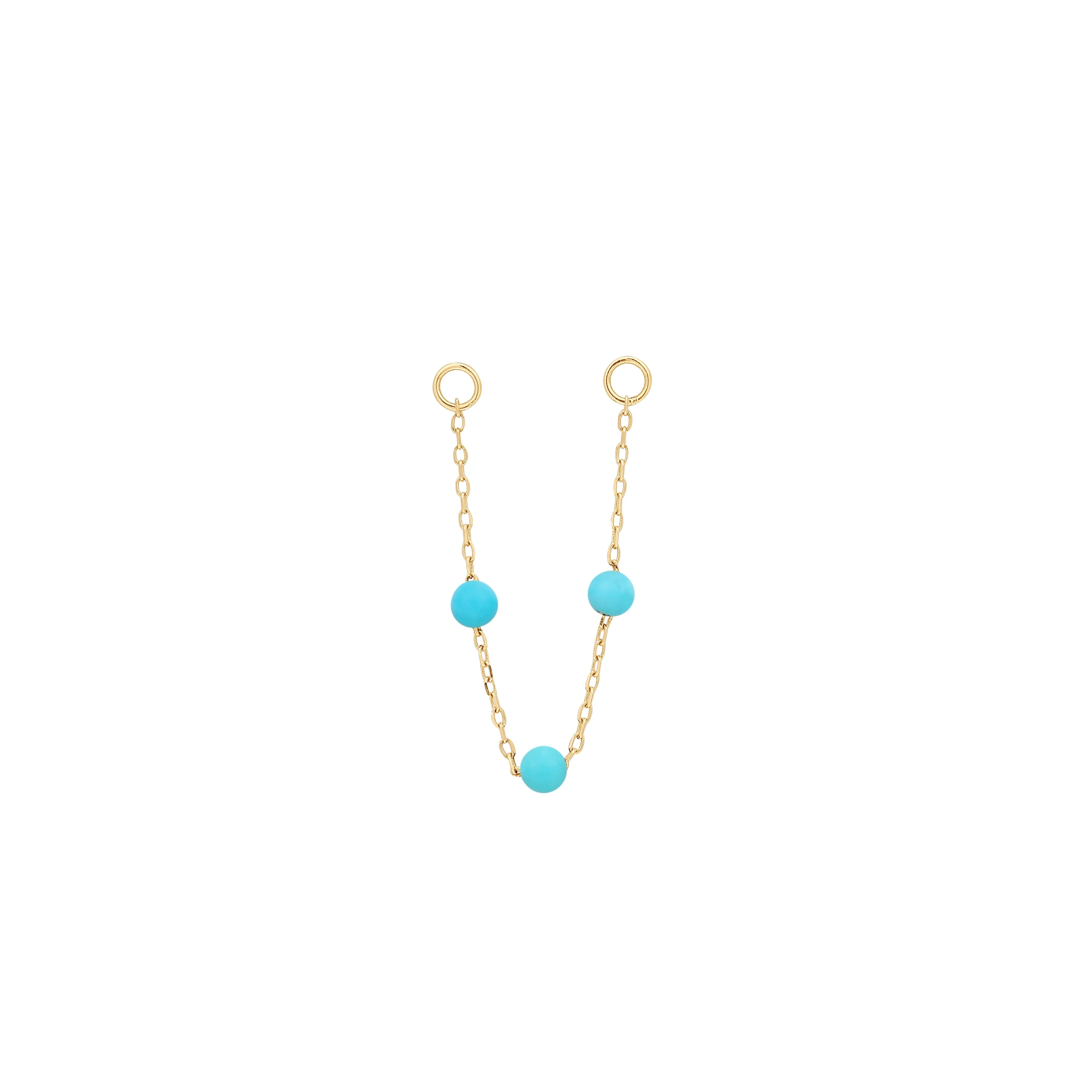 3 Bead Turquoise Chain