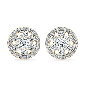 Amina Grace Gold & Diamond Earrings