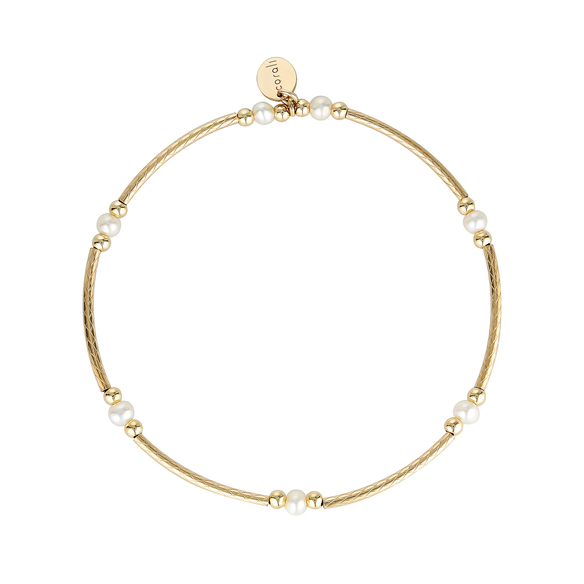 Antigua Bracelet ~ Gold & Pearls