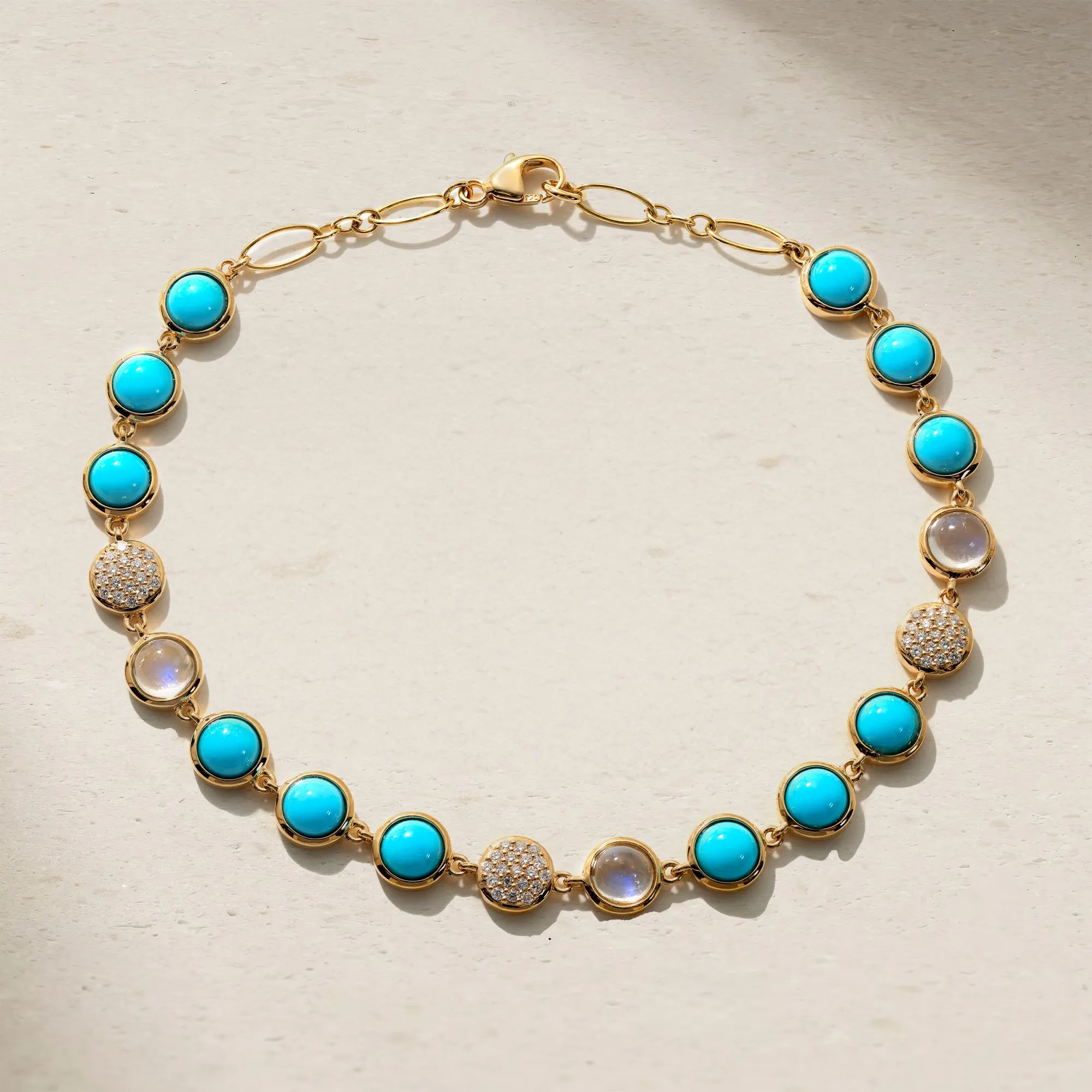 Bubble Turquoise and Diamond Bracelet