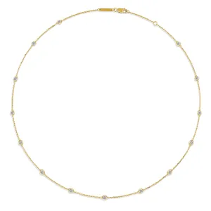 Capri Dreaming® Dot Chain 0.80CT Necklace | Yellow Gold