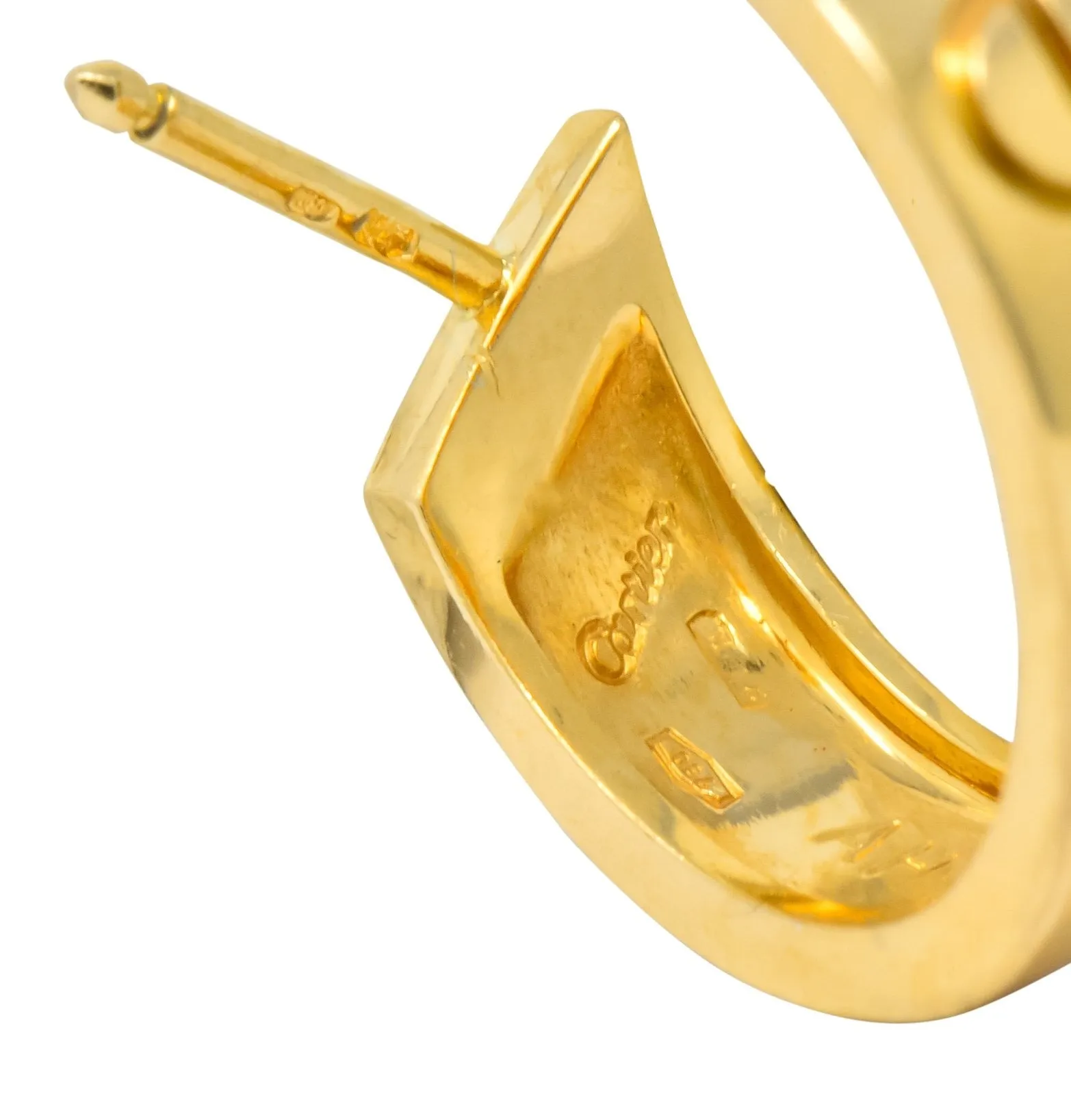 Cartier 18 Karat Gold Love Hoop Earrings