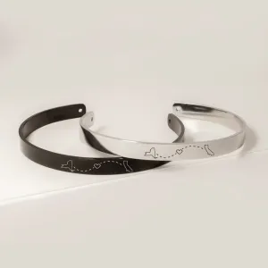 Custom Long Distance Cuff Bangle