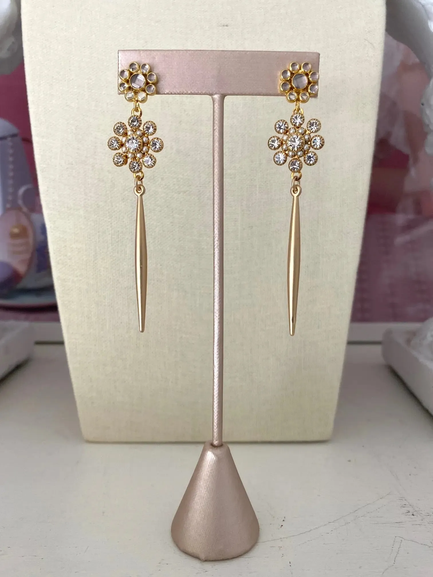 Daisy Spike Earrings - Gold