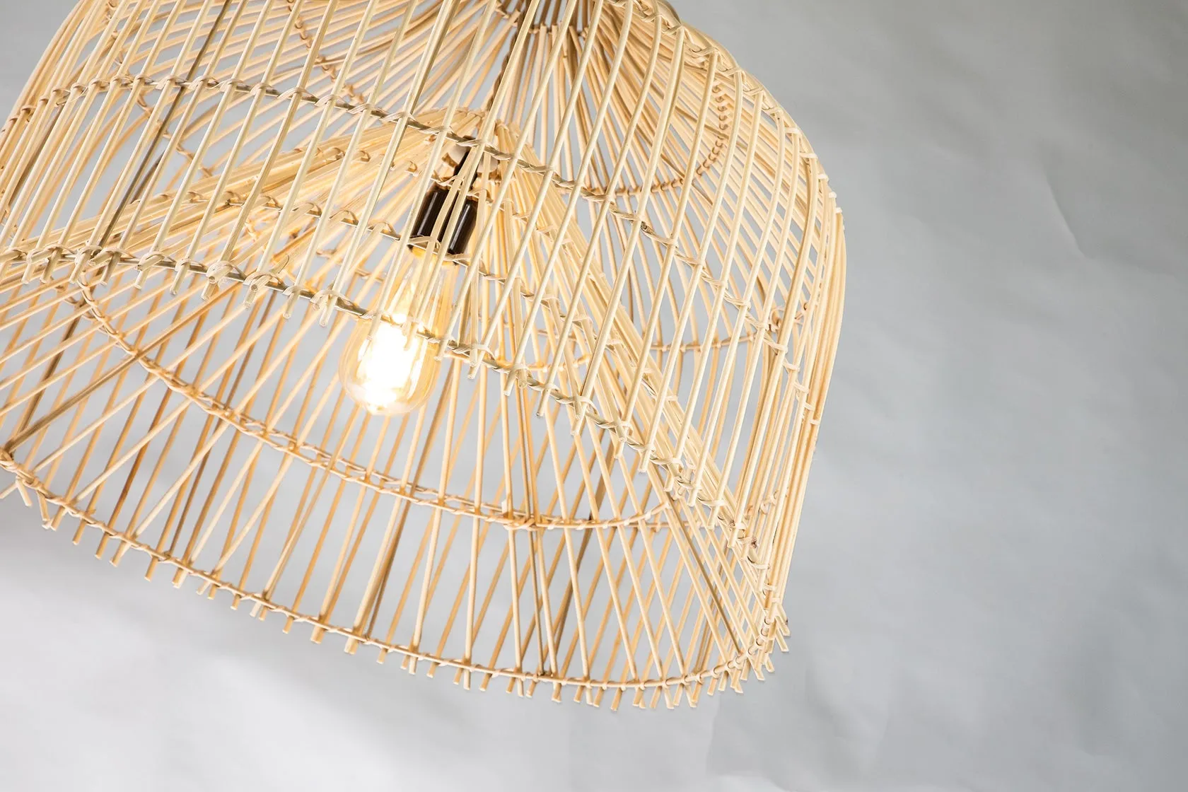 Ele Large Handwoven Rattan Pendant Light By Ele Light & Decor