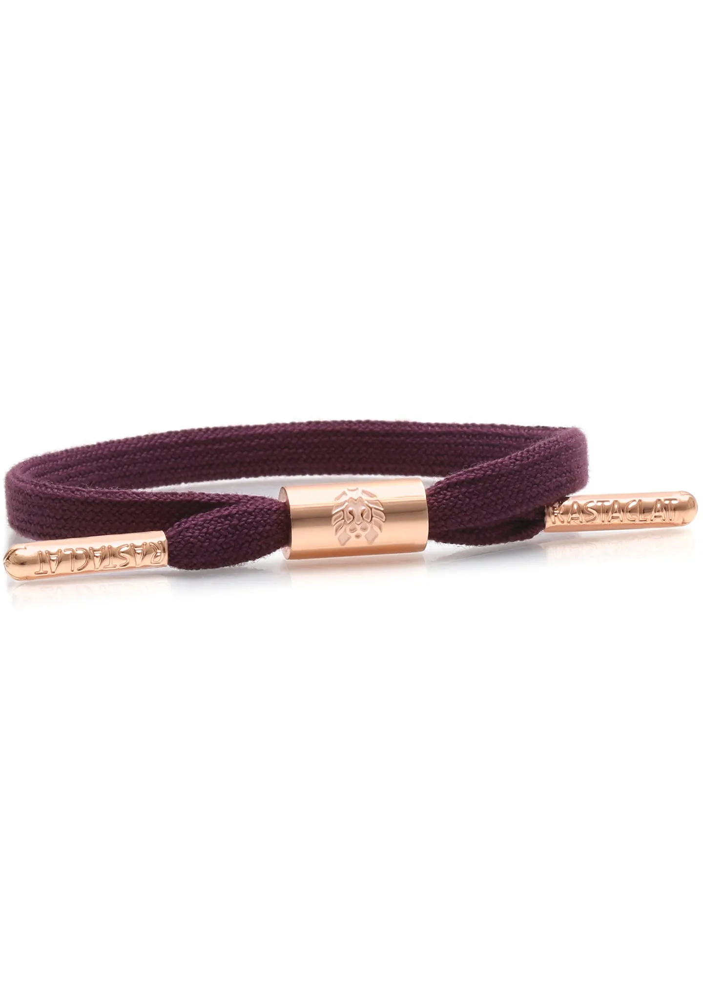 Erica Women's Single Lace Bracelet in Wine/Rose Gold