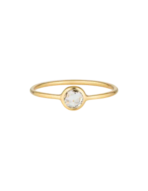 Georgini Eos Ring w/ White Topaz - Gold