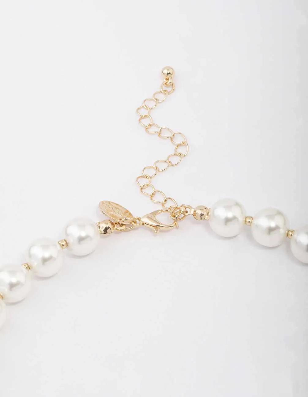 Gold Pearl Cross Matching Jewellery Set