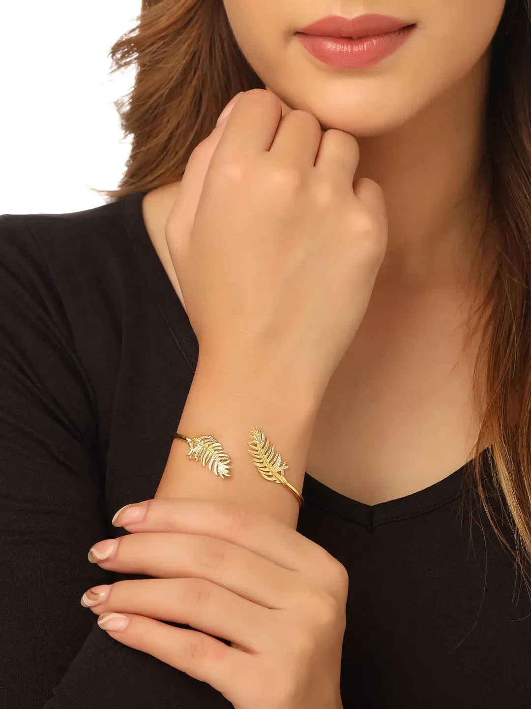 gold plated adjusted kada bracelet