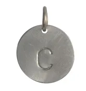 Jillery Round Initial Disc Charm