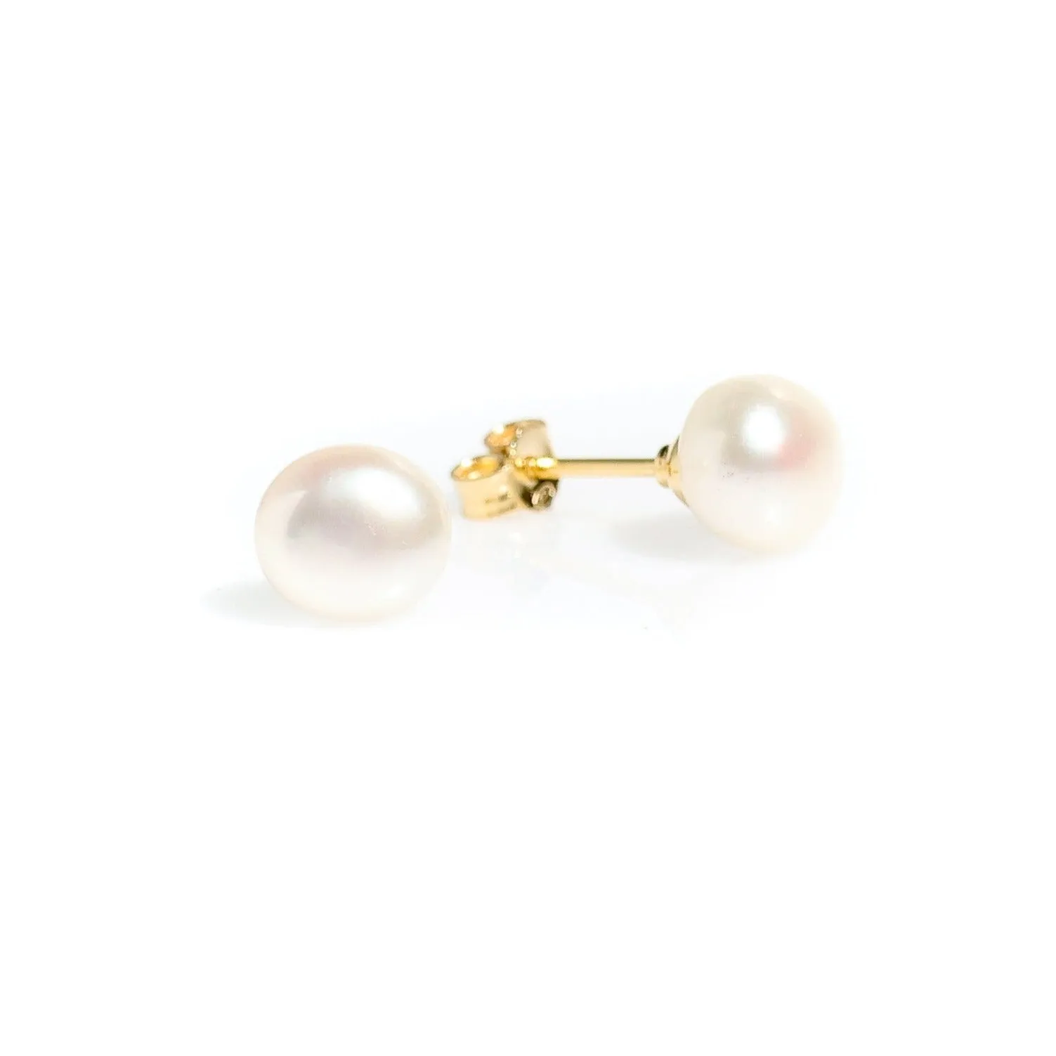 Keshi Pearl Studs 6mm