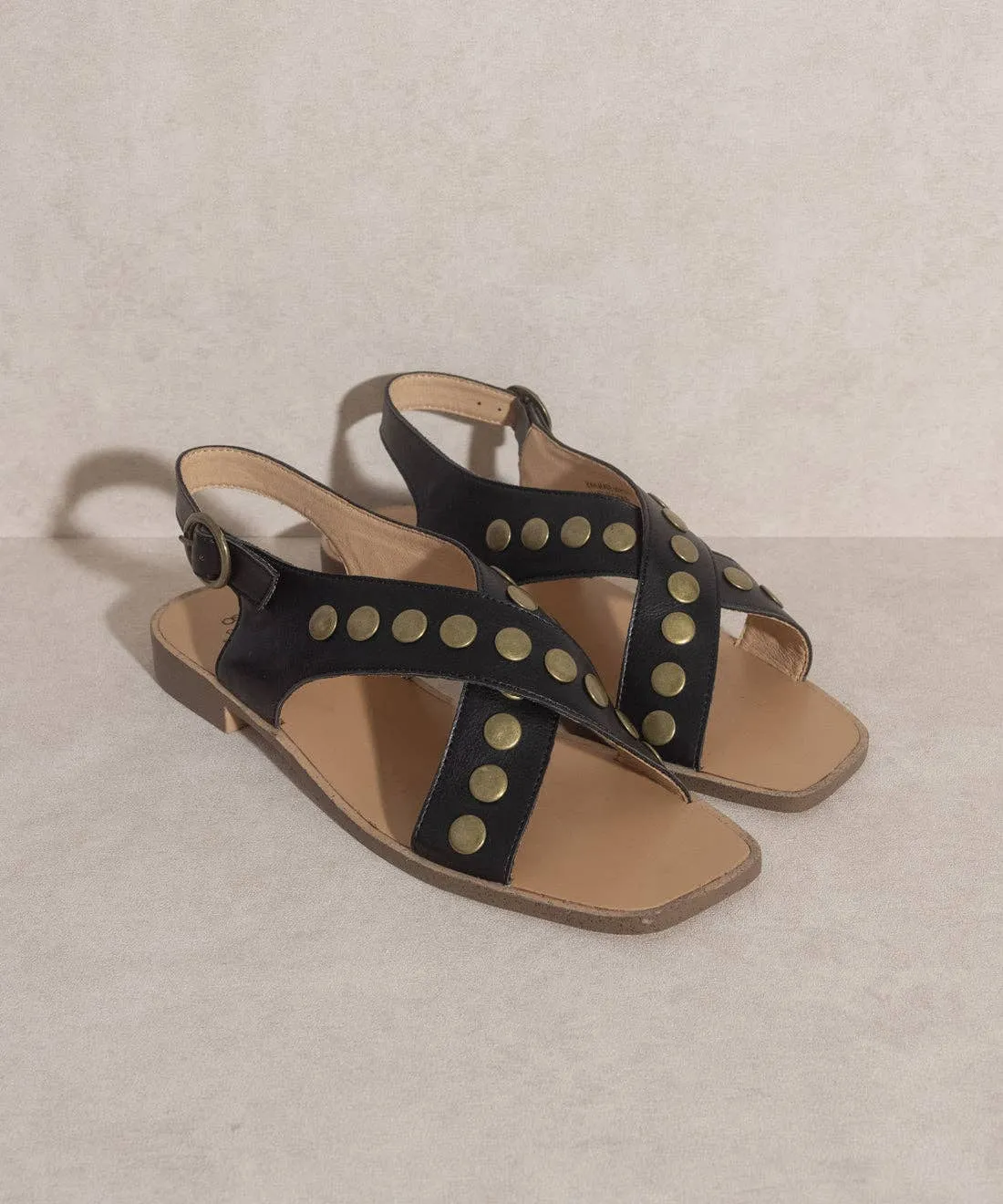 KYLIE CRISSCROSS SANDAL (blk) - Oasis Society