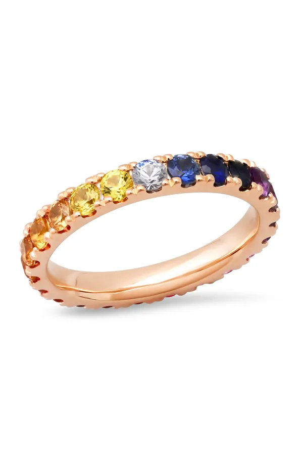 Large Sunset Eternity Band