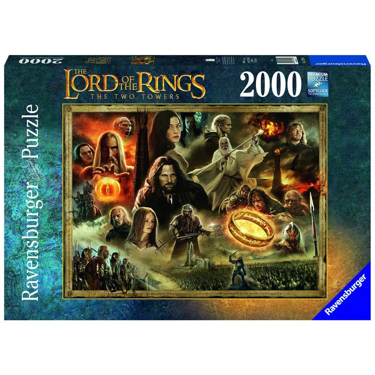 LOTR The Two Towers 2000 Piece Puzzle - Online Exclusive