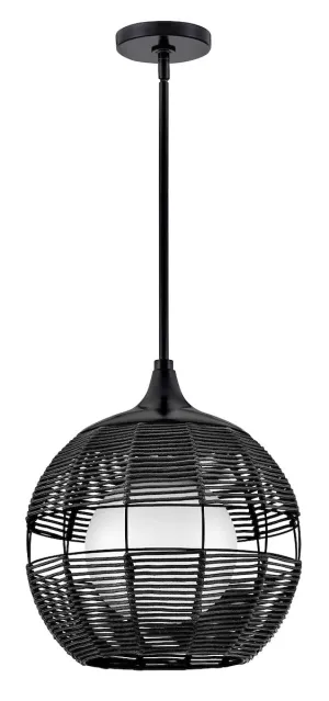 Maddox Orb Pendant - Black