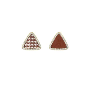 Magical Tweed Gold Earrings