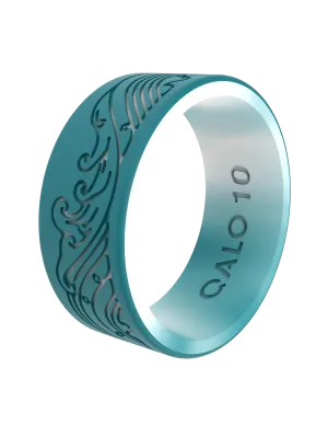 Men's Sea Breeze Teal/Ocean Marble Strata Ring