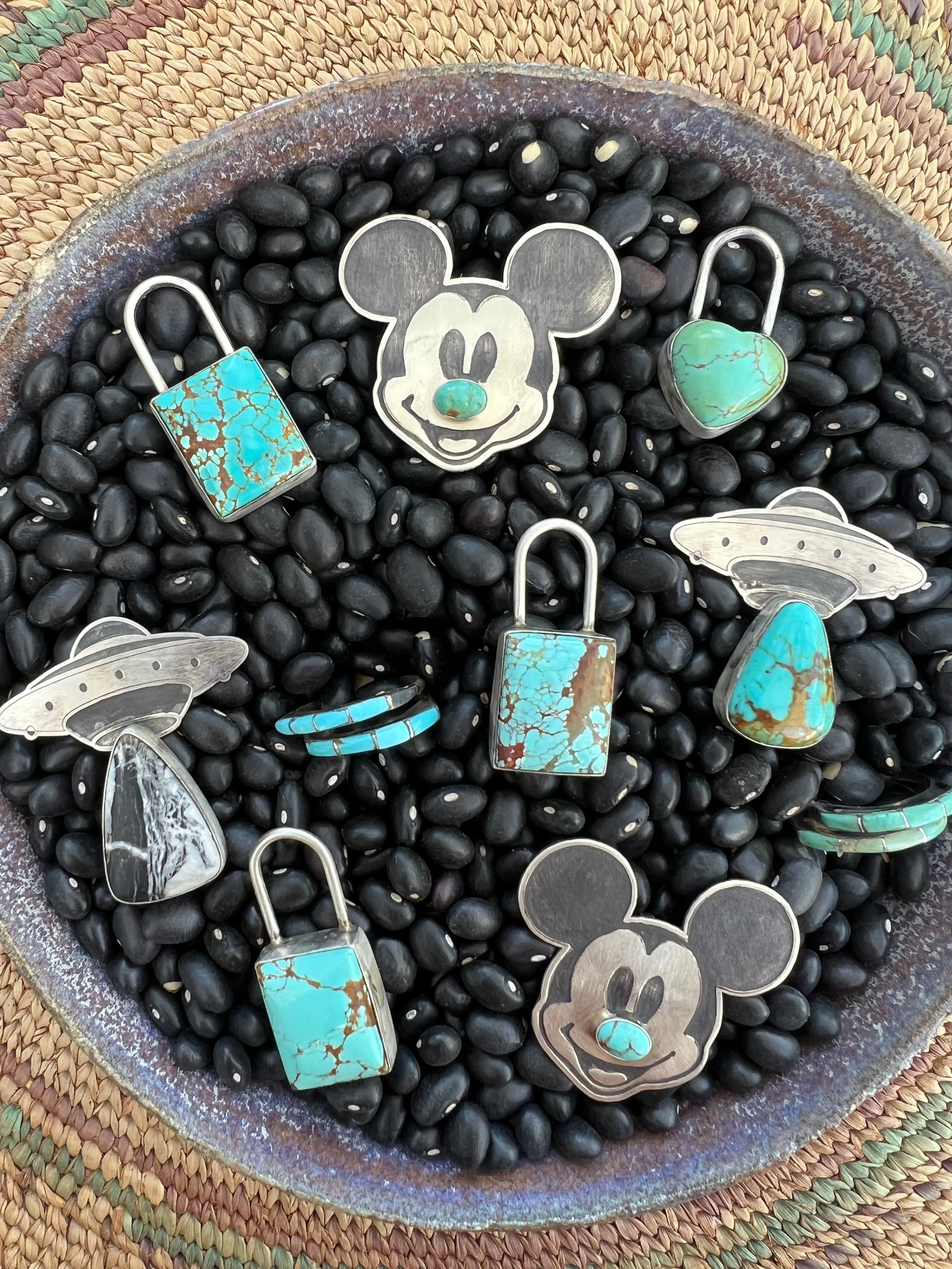 Mickey Turquoise Pin