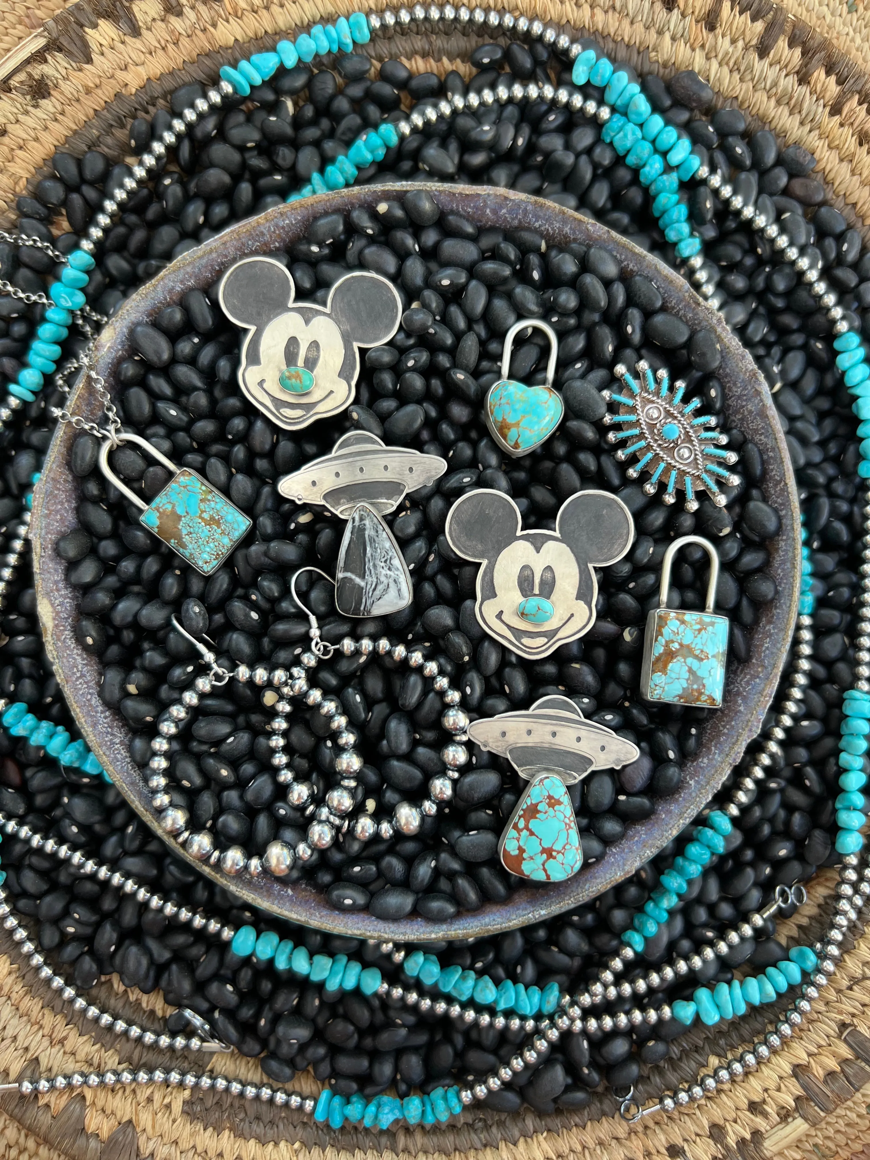 Mickey Turquoise Pin