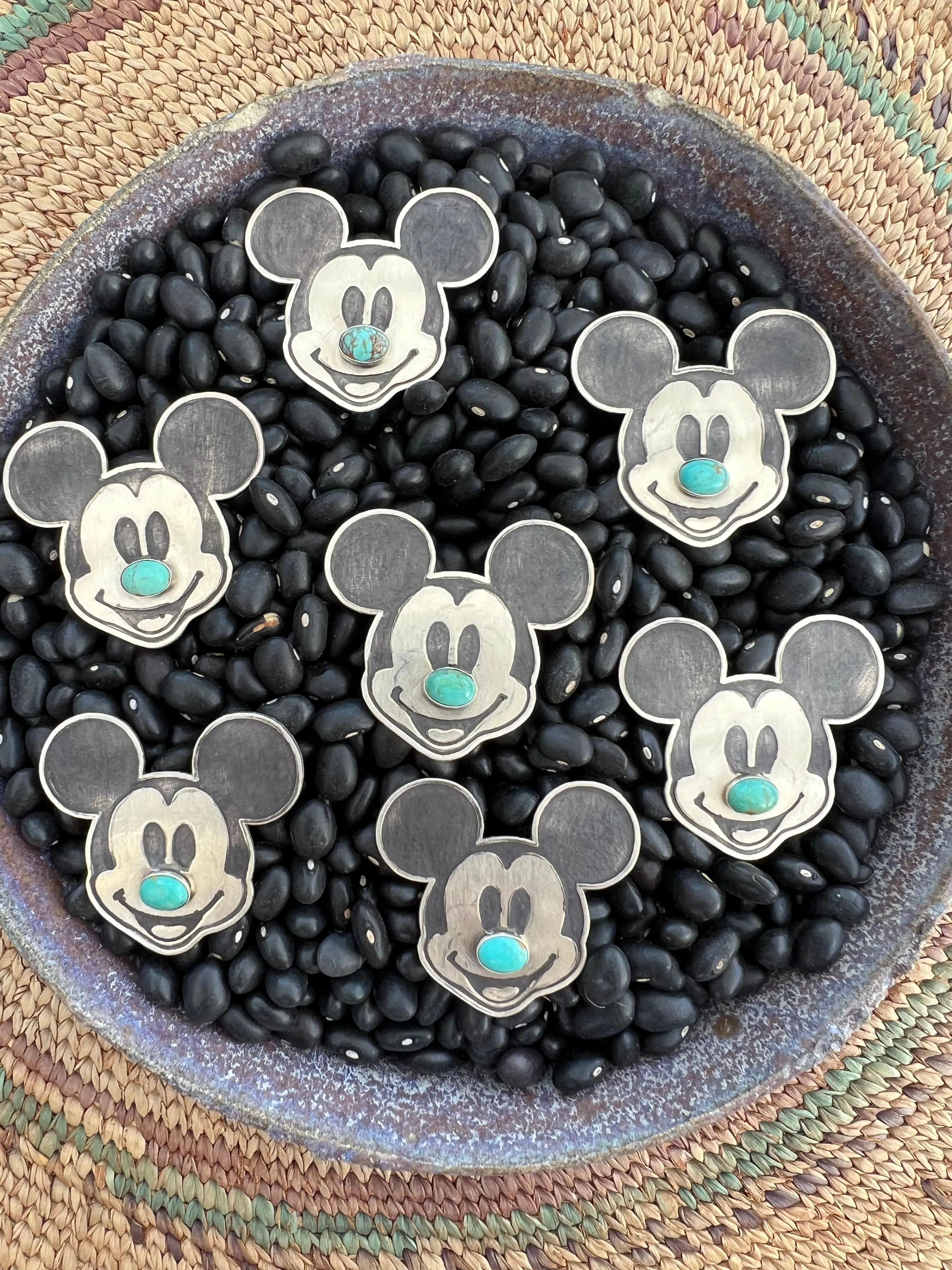 Mickey Turquoise Pin