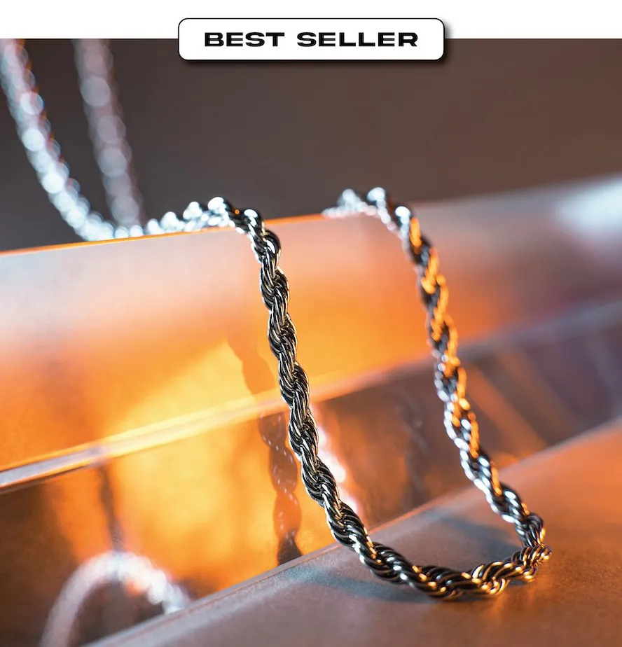 Minimal Silver Rope Chain - BUNDLE & SAVE