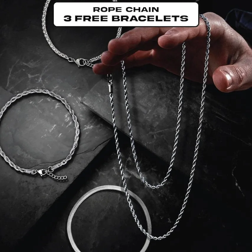 Minimal Silver Rope Chain - BUNDLE & SAVE