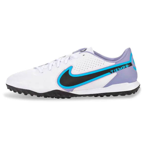 Nike Legend 9 Academy Turf Soccer Shoes (White/Black-Baltic Blue)