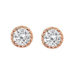 Paige Crystal Stud Earrings available in Rose Gold & Gold