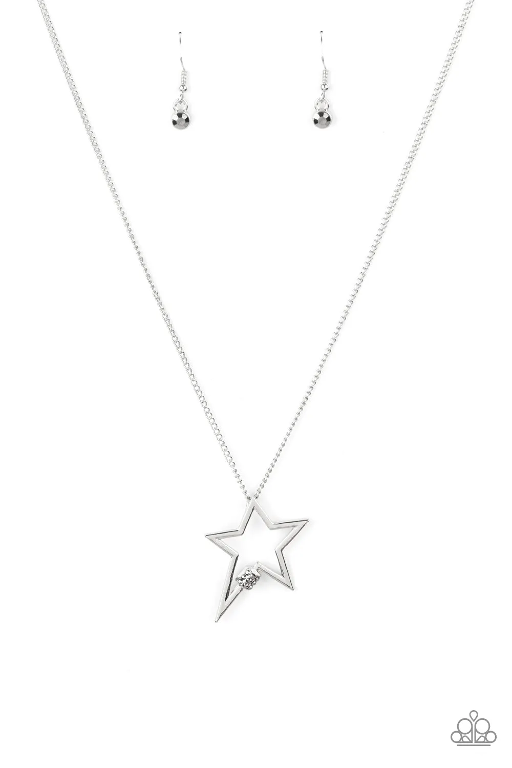 Paparazzi Light Up The Sky - Silver Necklace