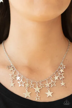 Paparazzi Necklace ~ Stellar Stardom - Silver