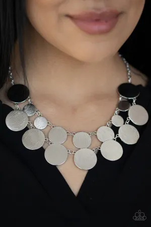 Paparazzi Necklace ~ Stop and Reflect - Silver