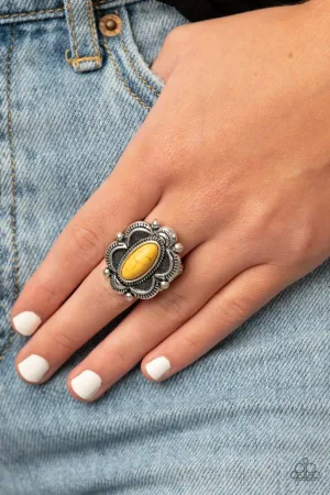 Paparazzi Ring ~ Sage Garden - Yellow