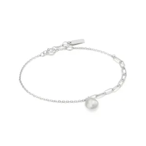 Pearl of Wisdom - Pearl Silver Link Bracelet