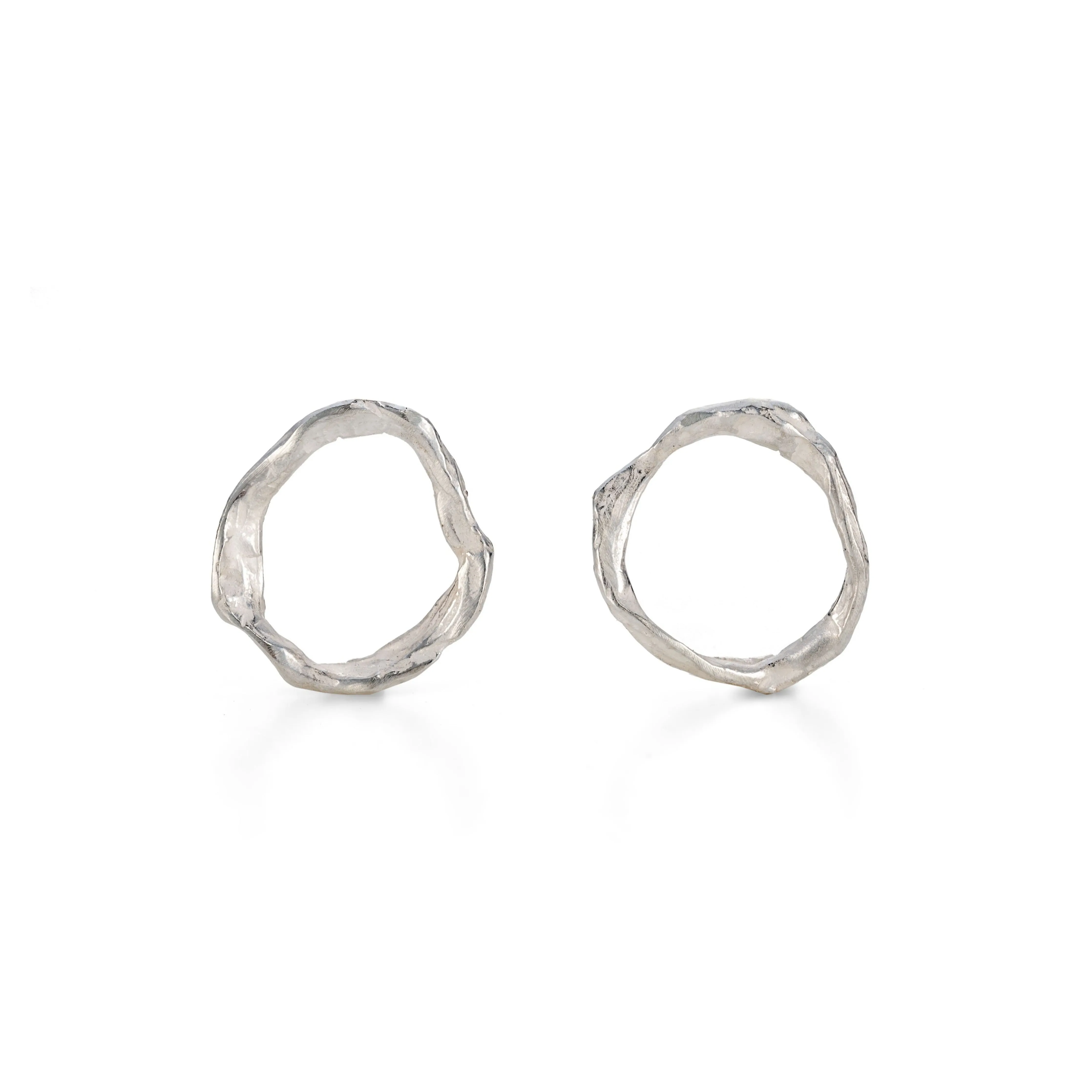 Pebble Circle Studs