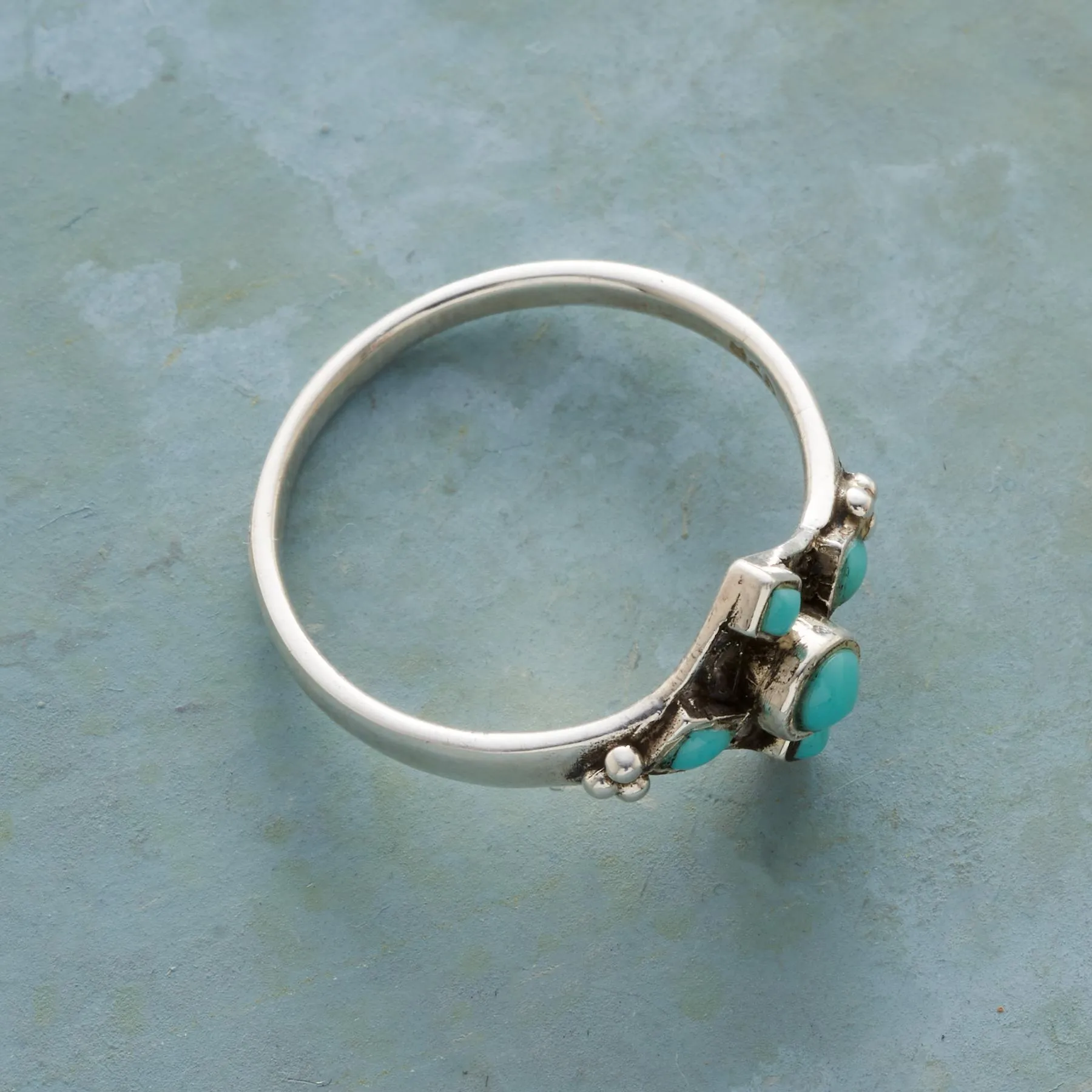 Pentimenti Turquoise Ring