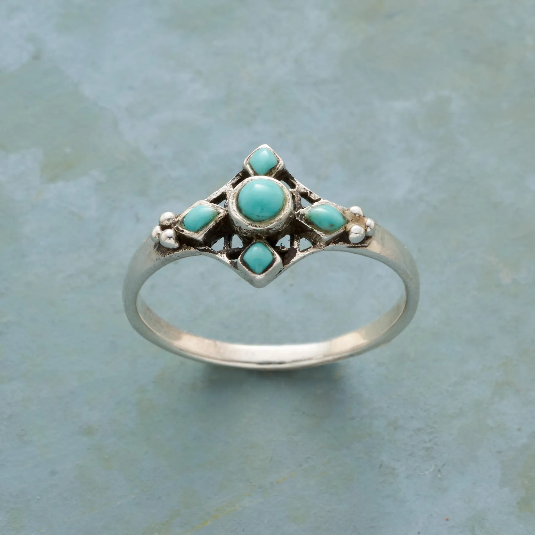 Pentimenti Turquoise Ring