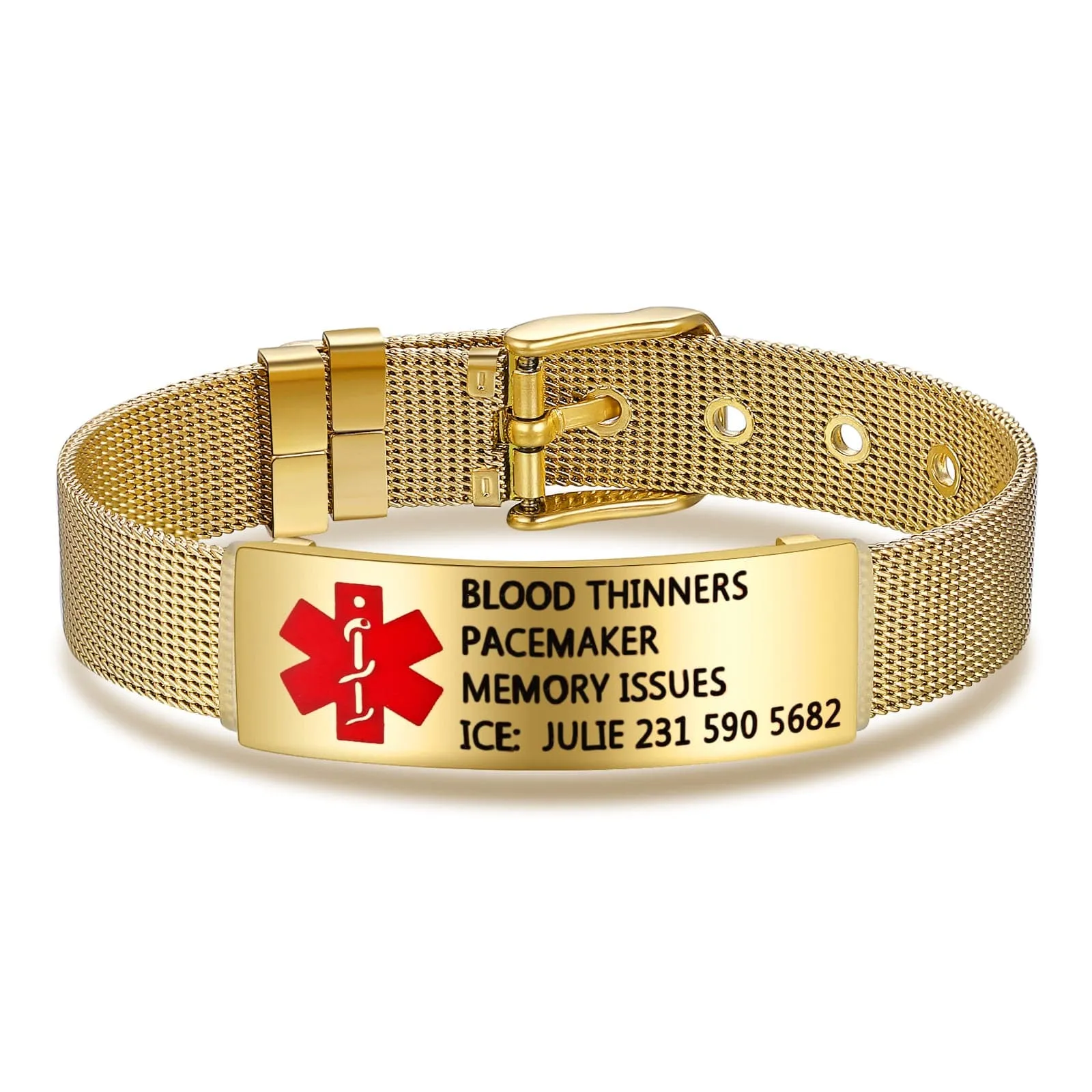 Personalized Custom ID Medical Bracelet