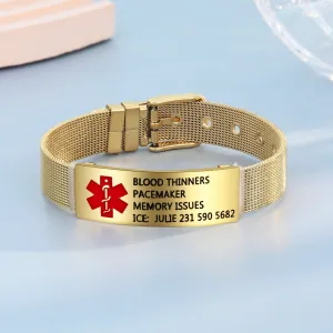 Personalized Custom ID Medical Bracelet