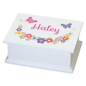 Personalized Flat Top Jewelry Box