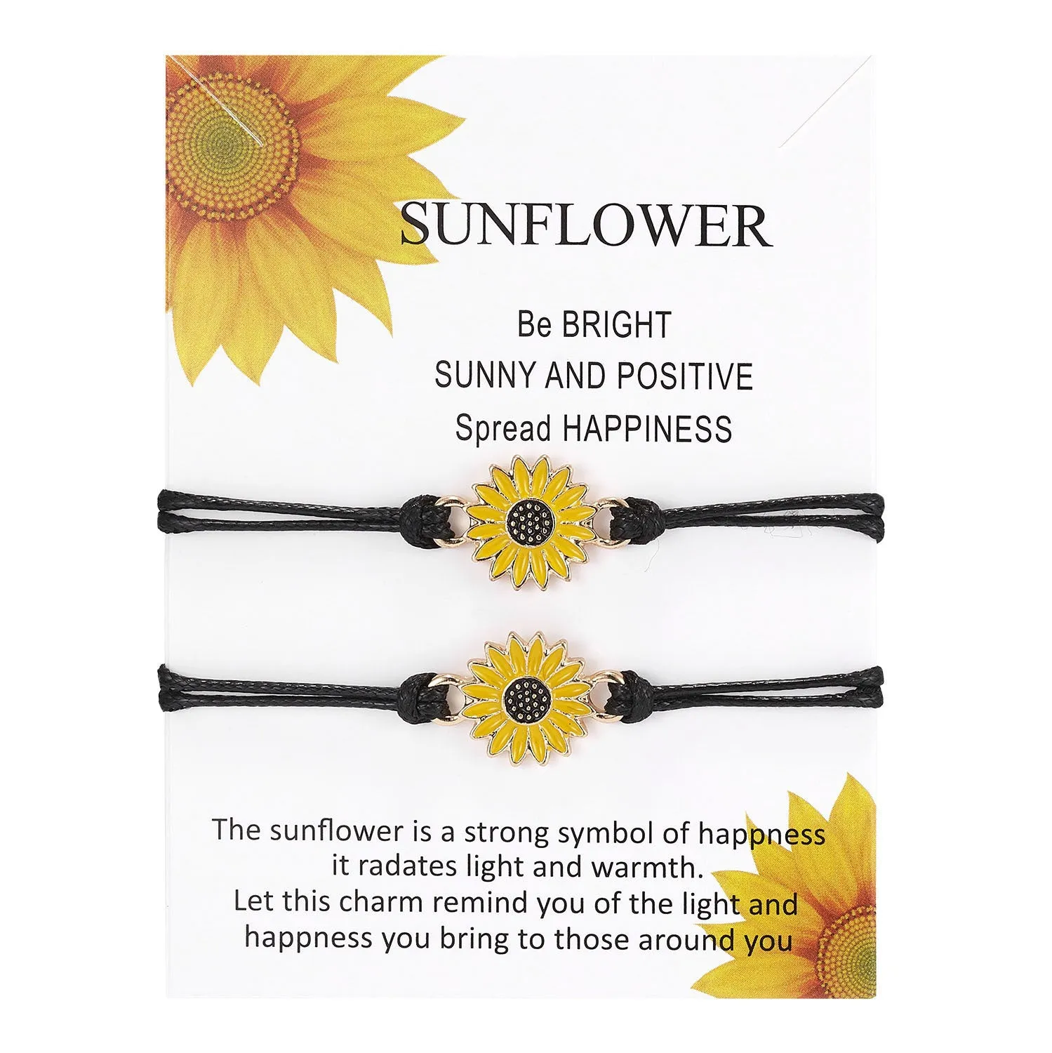 Personalized Geometric 8 Volcanic Stone Sunflower Bracelet