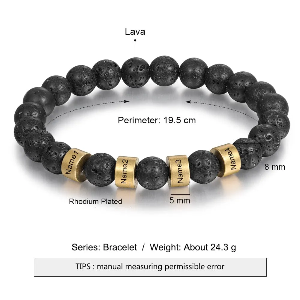 Personalized Natural Stone Bracelets