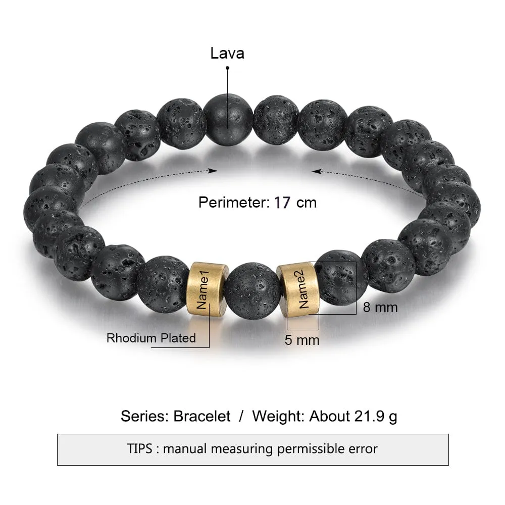 Personalized Natural Stone Bracelets