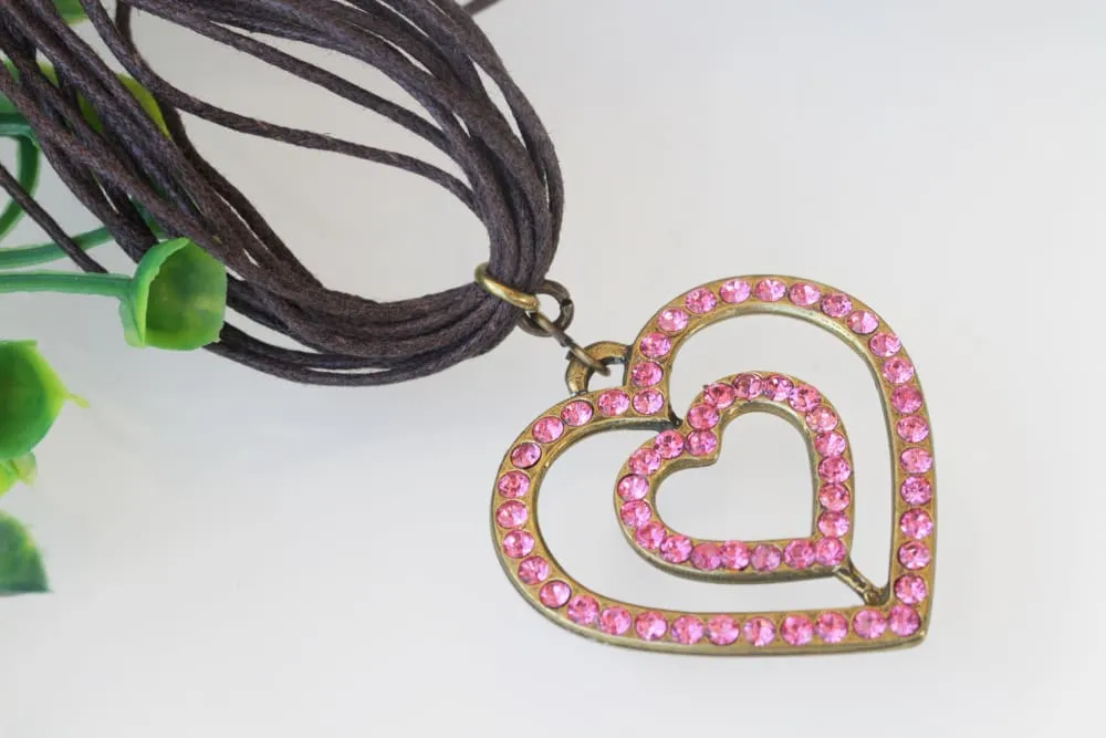 Pink Heart Necklace