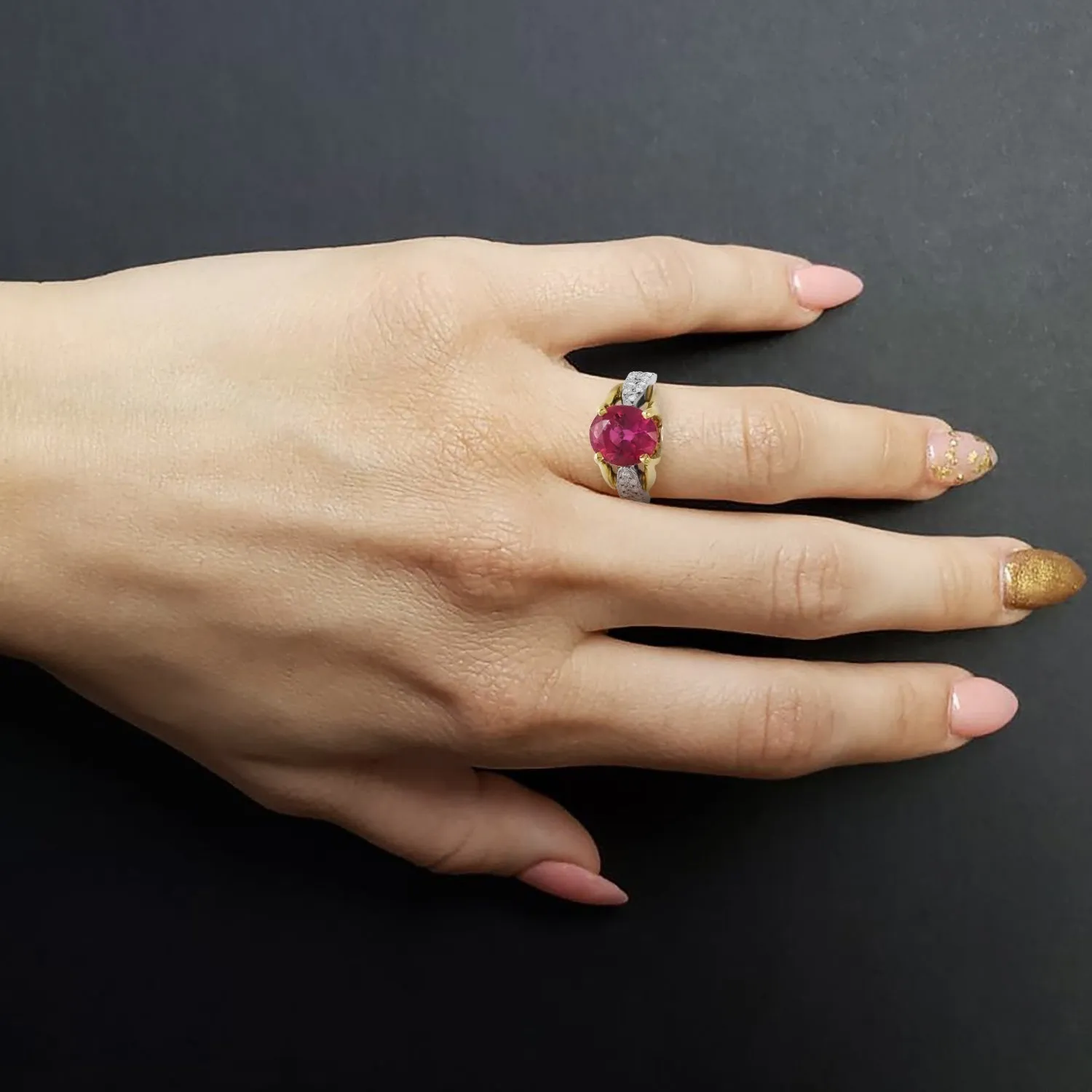 Pink Tourmaline Ring