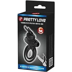 Pretty Love Vibrant Penis Ring Ill Vibrating Cock Ring Black Rabbit Vibe