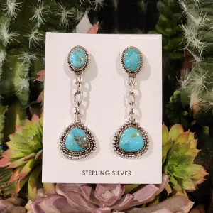 " Halina " Kingman 2 Stone Earrings