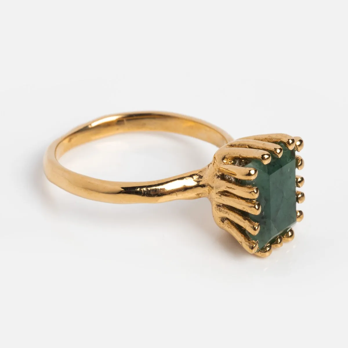 Ramona Raw Emerald Ring