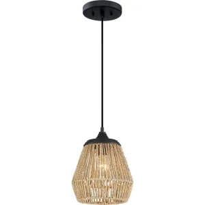 Romain 1-Light Mini Pendant in Earth Black